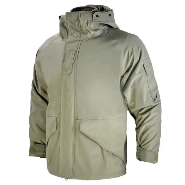 Outdoor Tactical Camo Plus Velvet Thick Three-in-one Jacket Camouflage Windproof Mountaineering Detachable Two-piece Suit