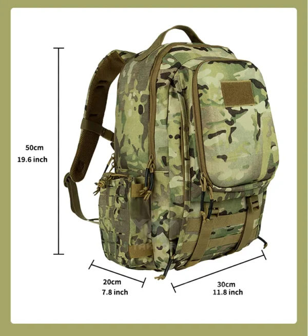 Outdoor package sports shoulder mountaineering travel plug-in multifunctional tactical backpack.